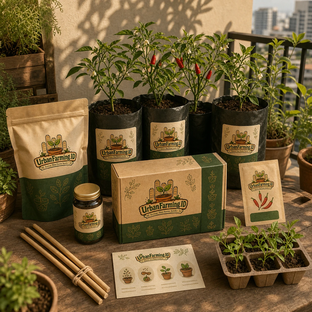 Foto produk Kit Cabai Balkon 60 Hari